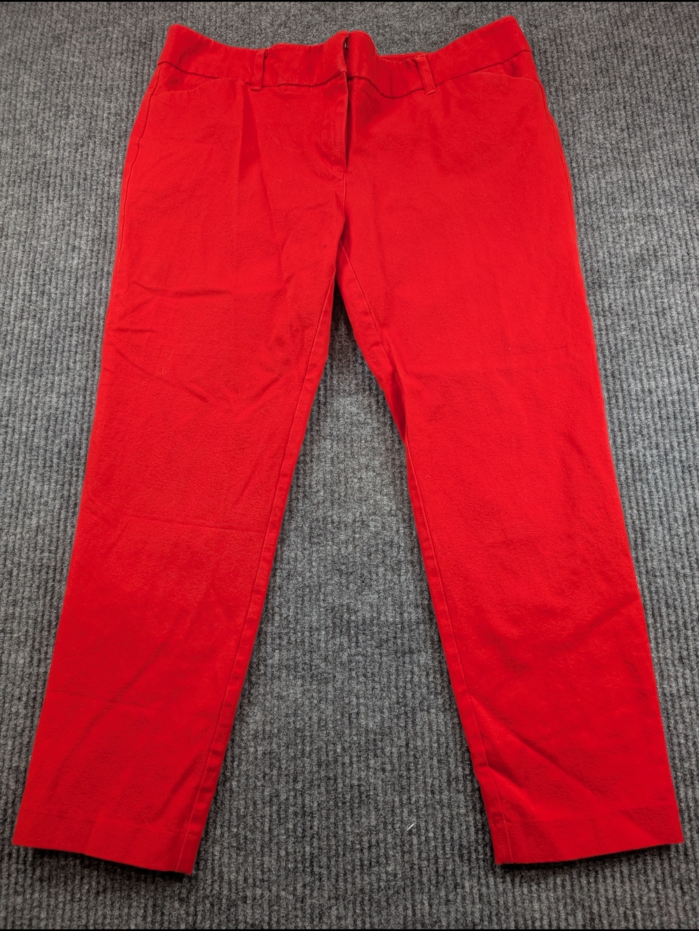 New York & Company Red Slim Trousers